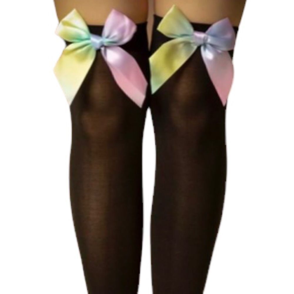 Colorful Bow Knee High Socks - Picture 5 of 6